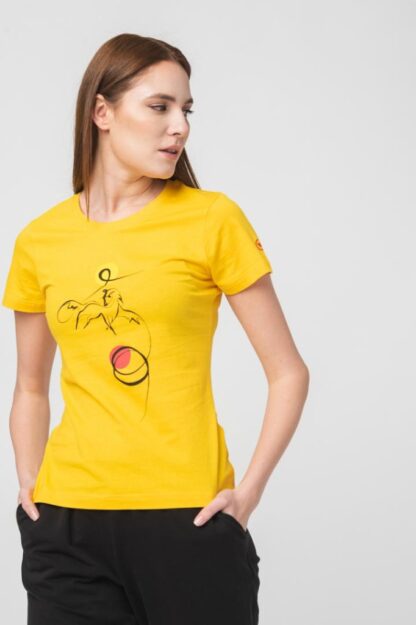 T-Shirt Casual F Cal Pegas Yellow-L - Image 4