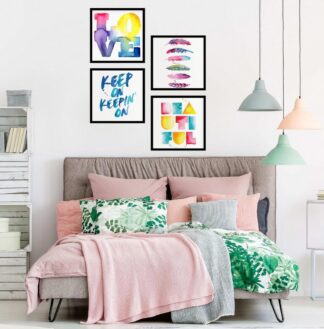 Set of 4 Love decorative paintings