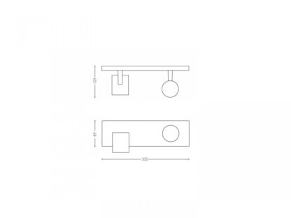 RUNNER HUE BAR/TUBE WHITE 2X5W 230V - Image 4