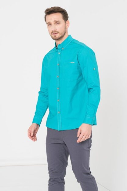 Men's Casual Shirt Turqoise Xl - Image 2