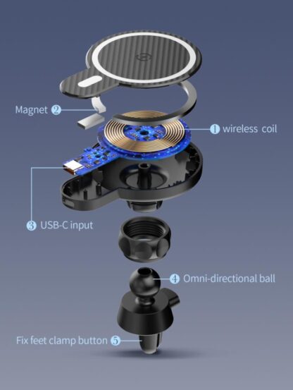 CAR SUPPORT SERIOUX WIRELESS 15W CH02W - Image 13