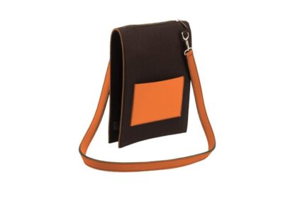 NFUN TRENDY BLACK ORANGE SHOULDER BAG