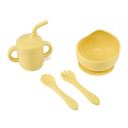 4-piece silicone set, yellow
