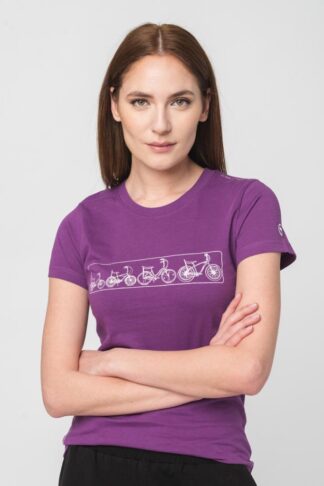 Pegas Women's Purple-S Multibike T-Shirt