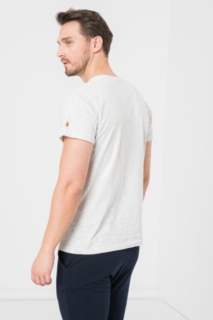 Casual T-shirt Bicycle Family Men Light Gray-Xl