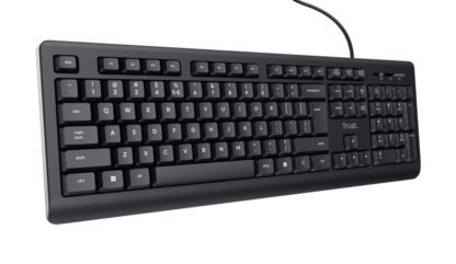 Trust wired keyboard, black