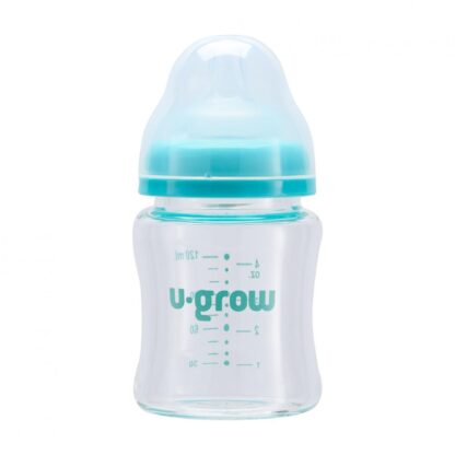 Glass bottle 120 ml + 2 extra teats