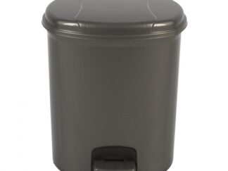 Garbage can with pedal 14L, gray, 23.5X19.5X33 cm