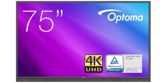 Optoma Series 3 75" interactive screen
