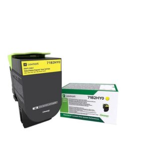 LEXMARK 71B2HY0 YLW RETURN PROG. TONER
