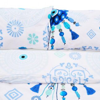 King size linen, cotton, 132 TC, Paros