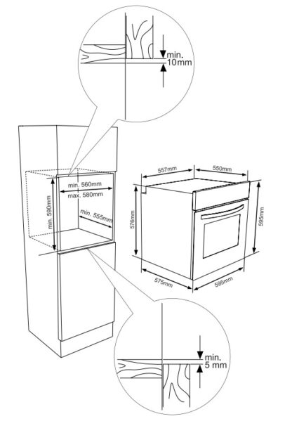 Built-in oven HEINNER HBO-V6510GCD - Image 2