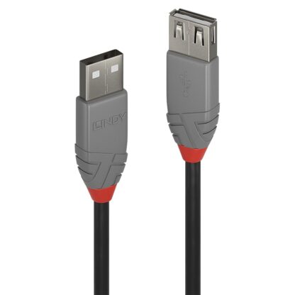 Lindy Cable USB 2.0 Ext. USB 2m, Anthra