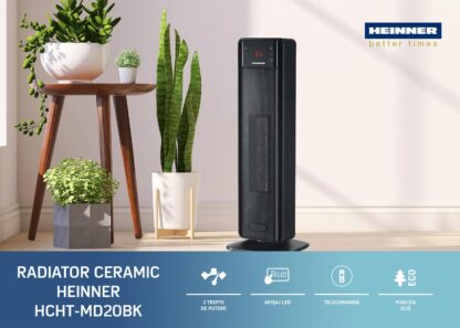 RADIATOR CERAMIC HEINNER HCHT-MD20BK - Image 6