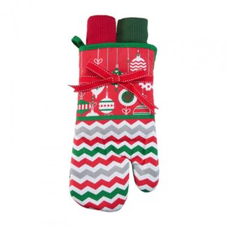 3-piece Christmas-Red glove set