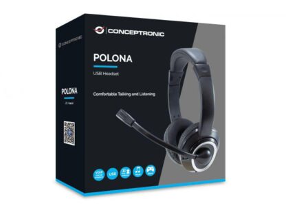 CONCEPTRONIC USB HEADSET POLONA01B - Image 2