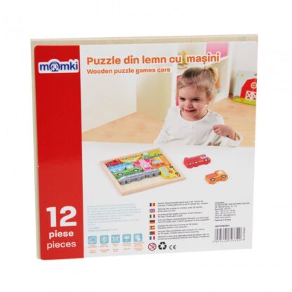 WOODEN PUZZLES WITH CARS, 12 PIECES - Image 3