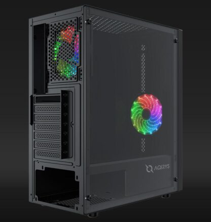 PC Case Aqirys Mizar Midi Tower Black - Image 4