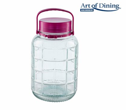 GLASS JAR WITH PLASTIC LID 2L