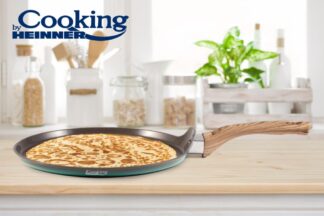 ALUMINIUM PAN 28X1.5CM PANCAKE, GREEN NATURE