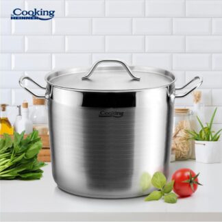 STAINLESS STEEL STOCK POT+LID 20x16 CM, 5L, MAESTRO