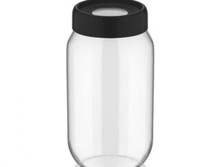Glass storage jar with lid, 1 L
