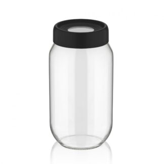 Glass storage jar with lid, 1 L