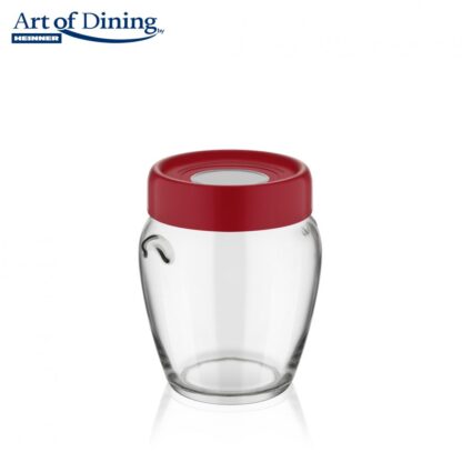 Glass storage jar with lid,580 ML