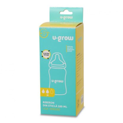 Glass bottle 180 ml + 2 extra teats - Image 3