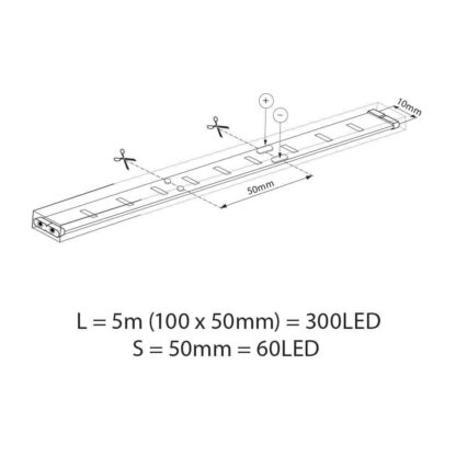 RGB BAGRA LED 60 SMD5050, 5M SET VIVALUX - Image 2