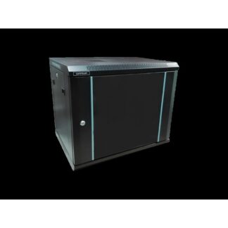 RACK 9U 600x600 BLACK WALL MOUNT
