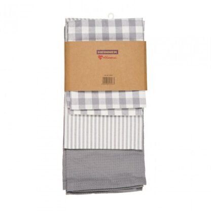 Set of 3 kitchen towels Gray