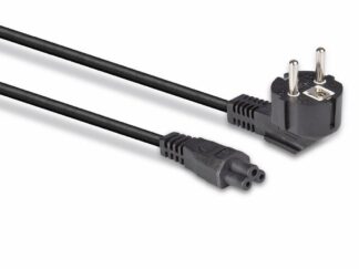 Schuko Lindy IEC C5 power cable, 2m, black