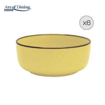 SET OF 5 CERAMIC CEREAL BOWLS 16 CM, MEDEEA