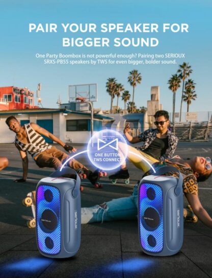 SERIOUX PARTYBOOM 55W PORTABLE SPEAKER - Image 10