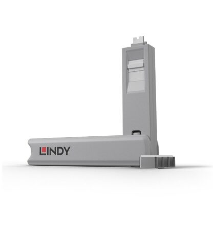 Lindy USB Type C Port Blocker Key, White