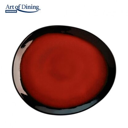 CERAMIC OVAL PLATE 21 CM, VULCANO