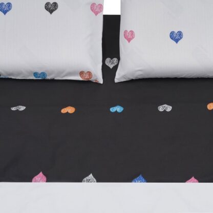 KS MICROFIBER HEARTS BED LINEN - Image 2