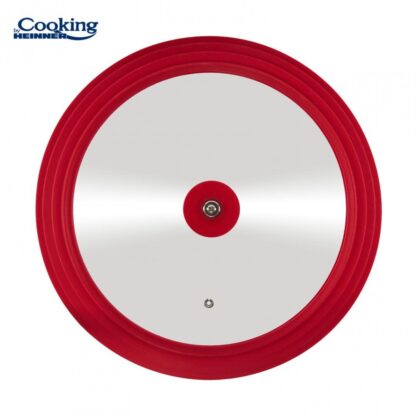 GLASS LID WITH ADJUSTABLE SILICONE EDGE ON 3 SIZES, 22/24/26 cm - Image 3