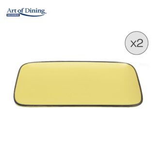 SET OF 2 CERAMIC PLATES 32x20 CM, MEDEEA
