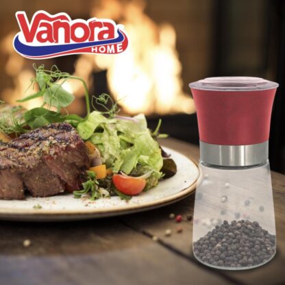 CERAMIC SALT & PEPPER GRINDER 13.5CM, RED - Image 3