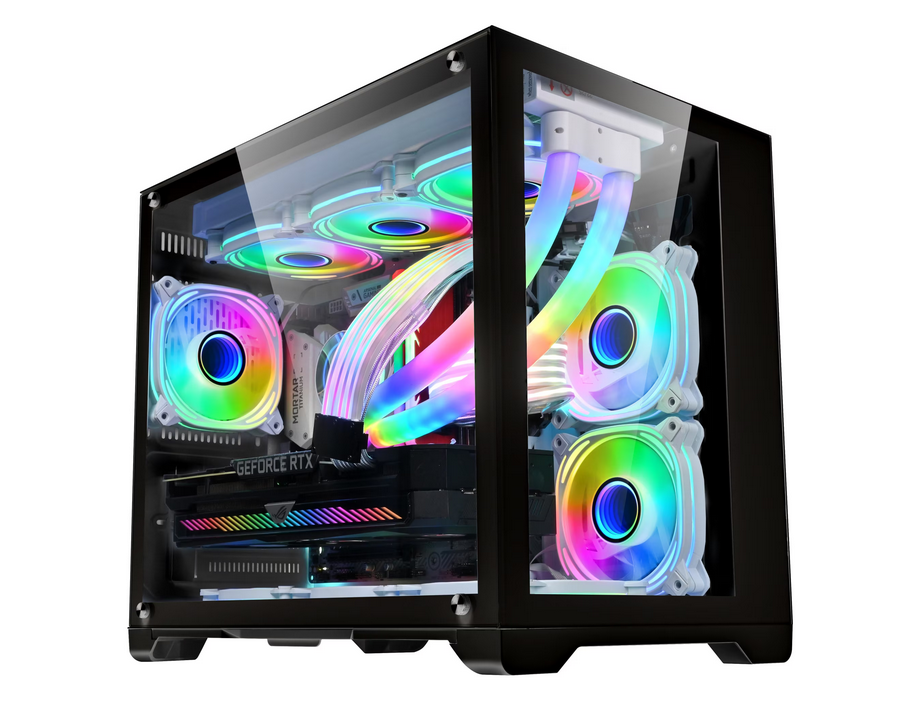 PC Case 1STPLAYER Gaming MV6 BLACK - EU Supplies