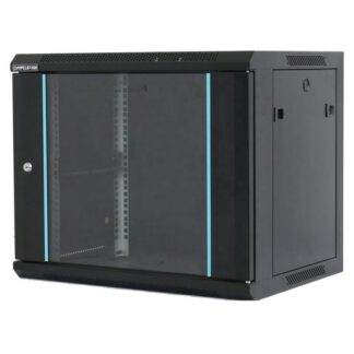 RACK 12U 600x600 BLACK WALL MOUNT