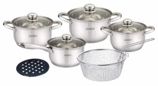 MADELINE, STAINLESS STEEL COOKING SET 10 PIECES