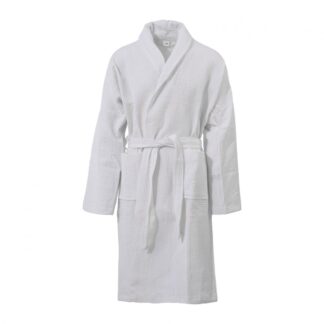 EMBOSSED COTTON SPA ROBE UNISEX L/XL
