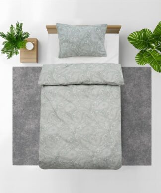Single cotton bed set, 92 gsm, Paisley