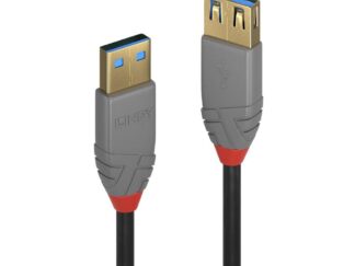 Lindy Cable 0.5m USB 3.2 Type A Extension Cable, 5Gbps, Anthra Line