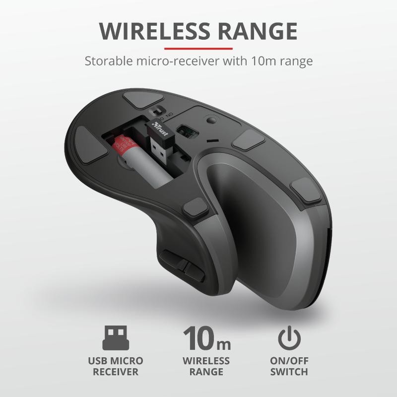 Trust Verro Ergonomic Wireless Mouse - Image 5