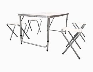 HR SET 4 CHAIRS+FOLDING TABLE TOWEL
