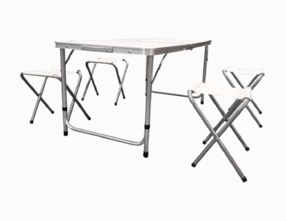HR SET 4 CHAIRS+FOLDING TABLE TOWEL